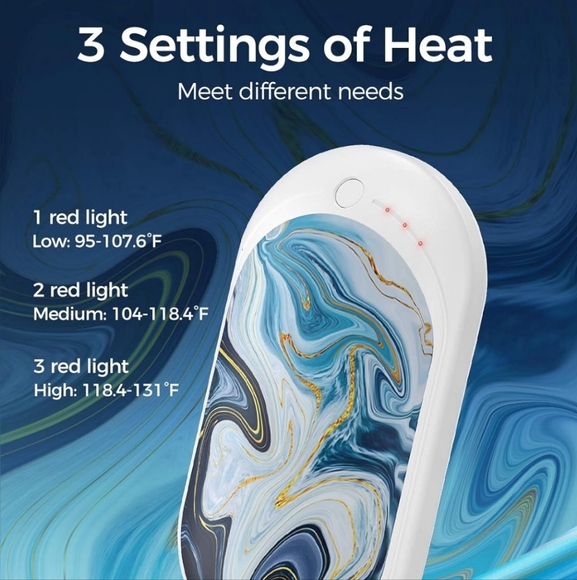 Ocoopa Hand Warmer with Marble Design - Picture 5 of 6